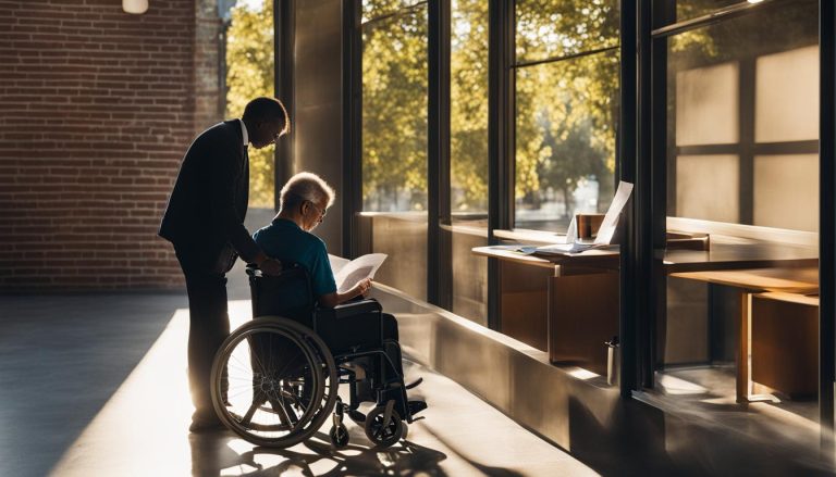 Documents and a checklist representing benefits and access support